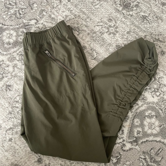 Athleta Army Green Joggers - Picture 1 of 9